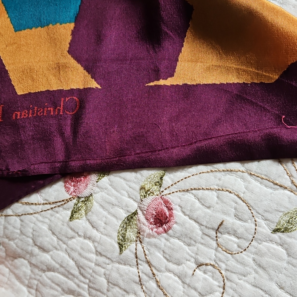 Authentic Vintage Christian Dior silk Scarf - Picture 3 of 5